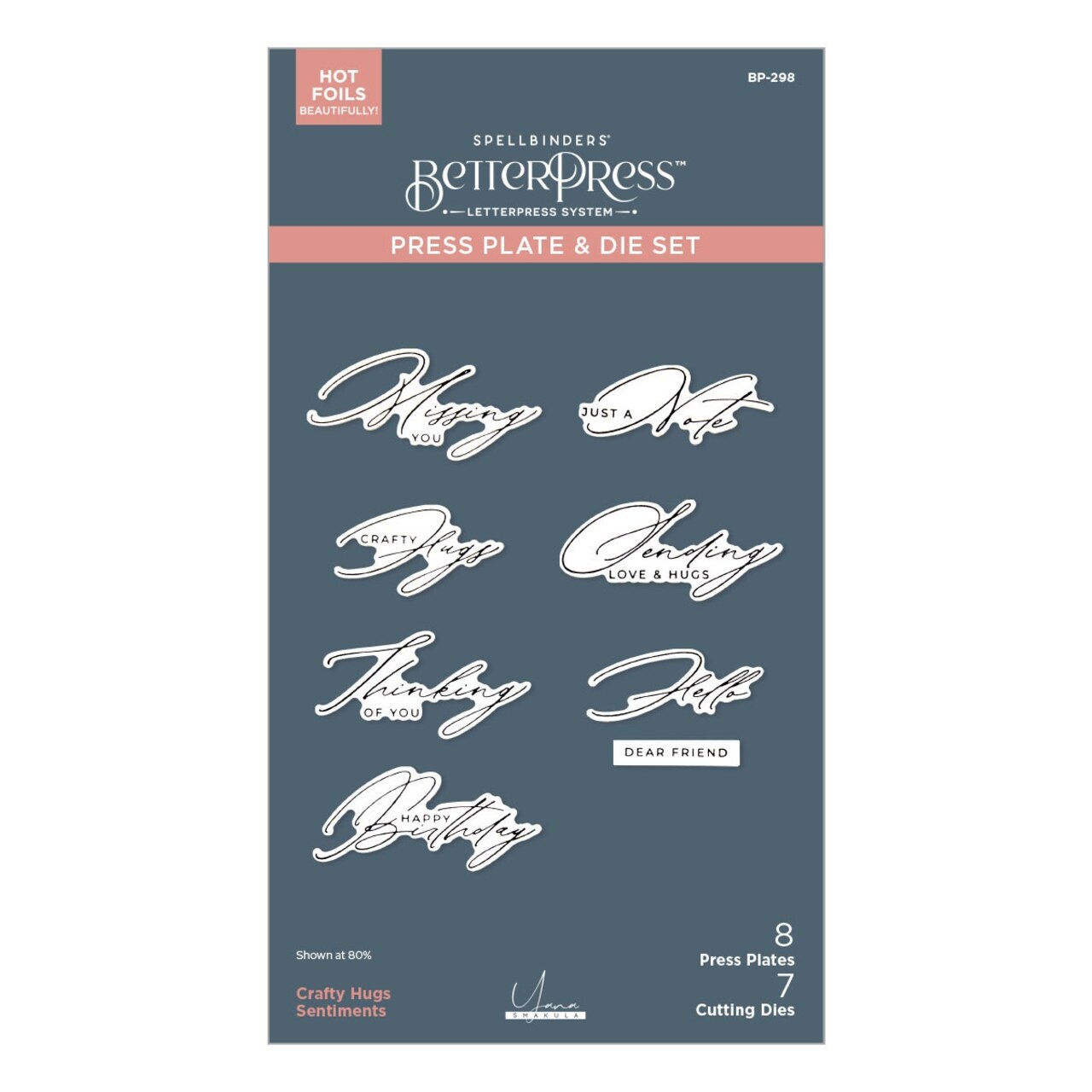 Spellbinders Press Plate & Die Set By Yana Smakula-Crafty Hugs, Yana's Daisies